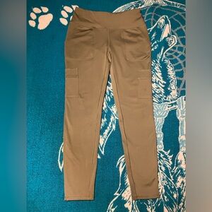 Hurley Women’s Active Wear Hi-Rise Cargo Pants Olive Green M